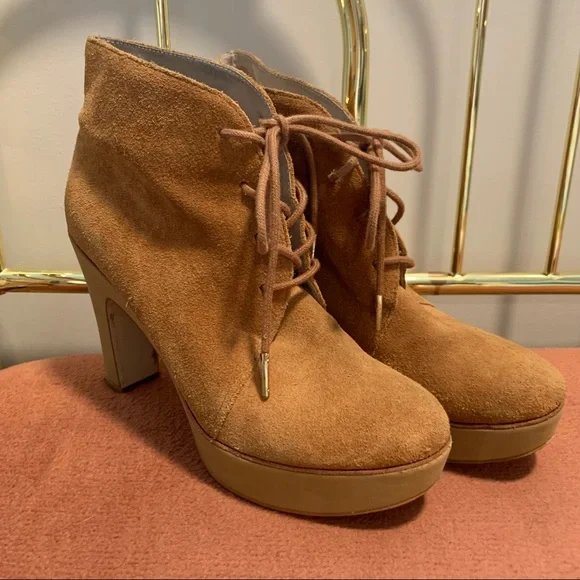 Michael Kors Shoes Michael Kors Platform Suede Ankle Boots